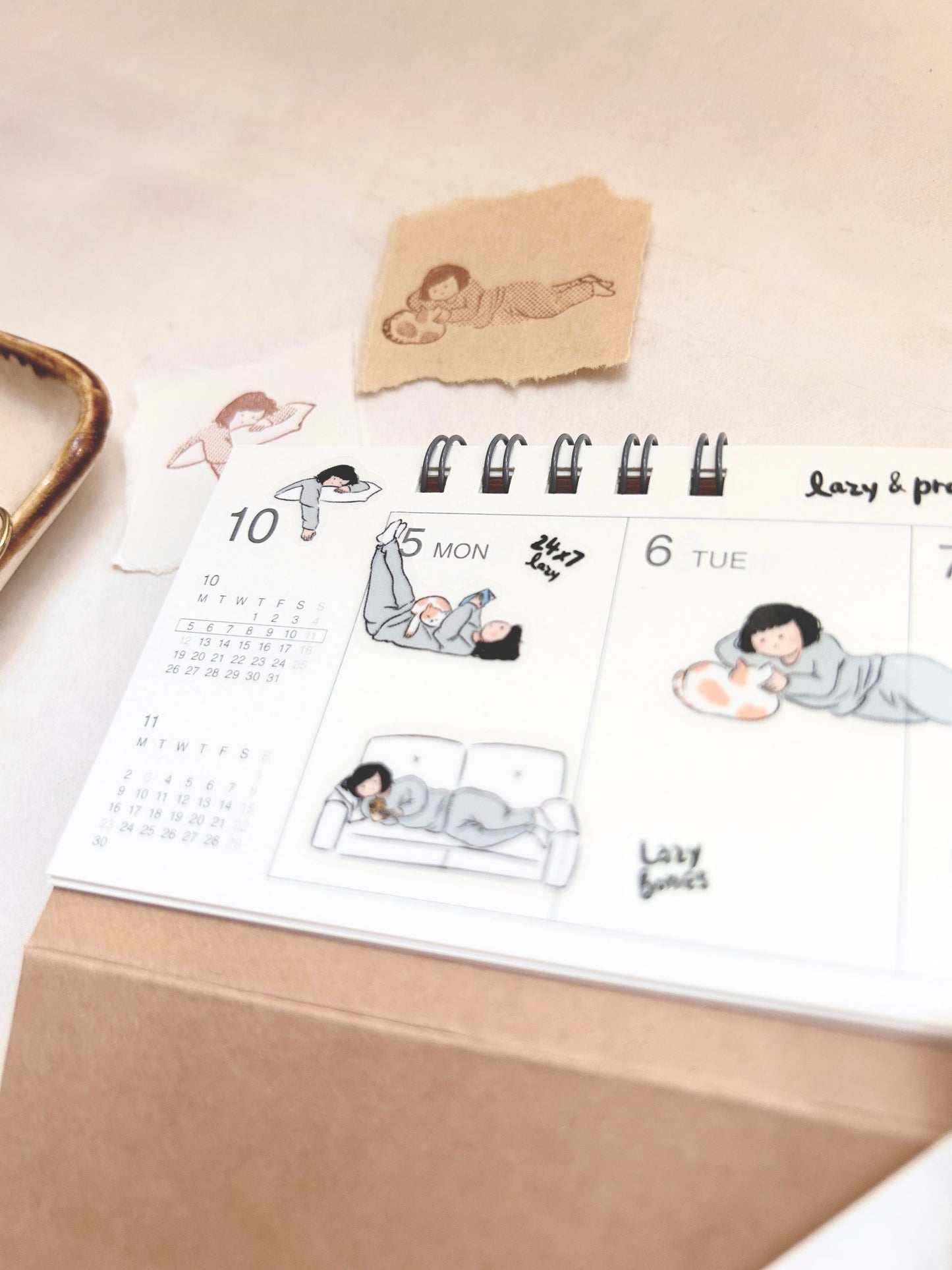 Miss Ng Yuk Sticker Sheet Vol.10 Lazy Bones