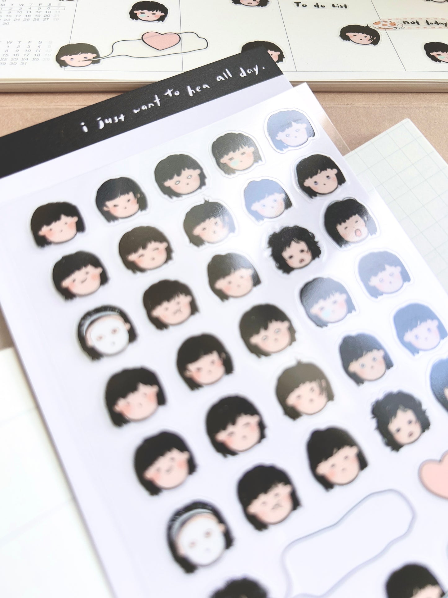 吳郁小姐 Vol.6 日常表情 頭像貼紙 | 貼紙 