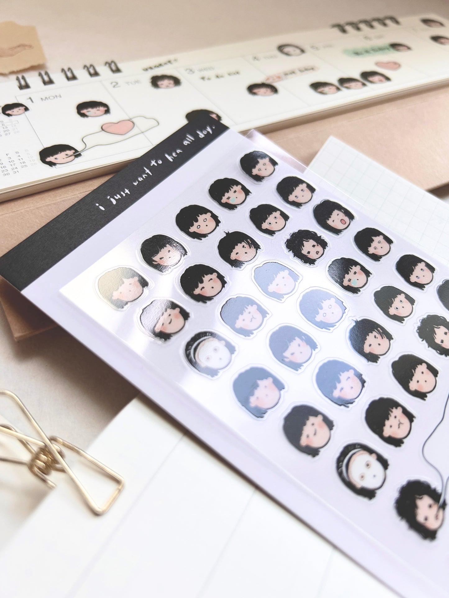 吳郁小姐 Vol.6 日常表情 頭像貼紙 | 貼紙 