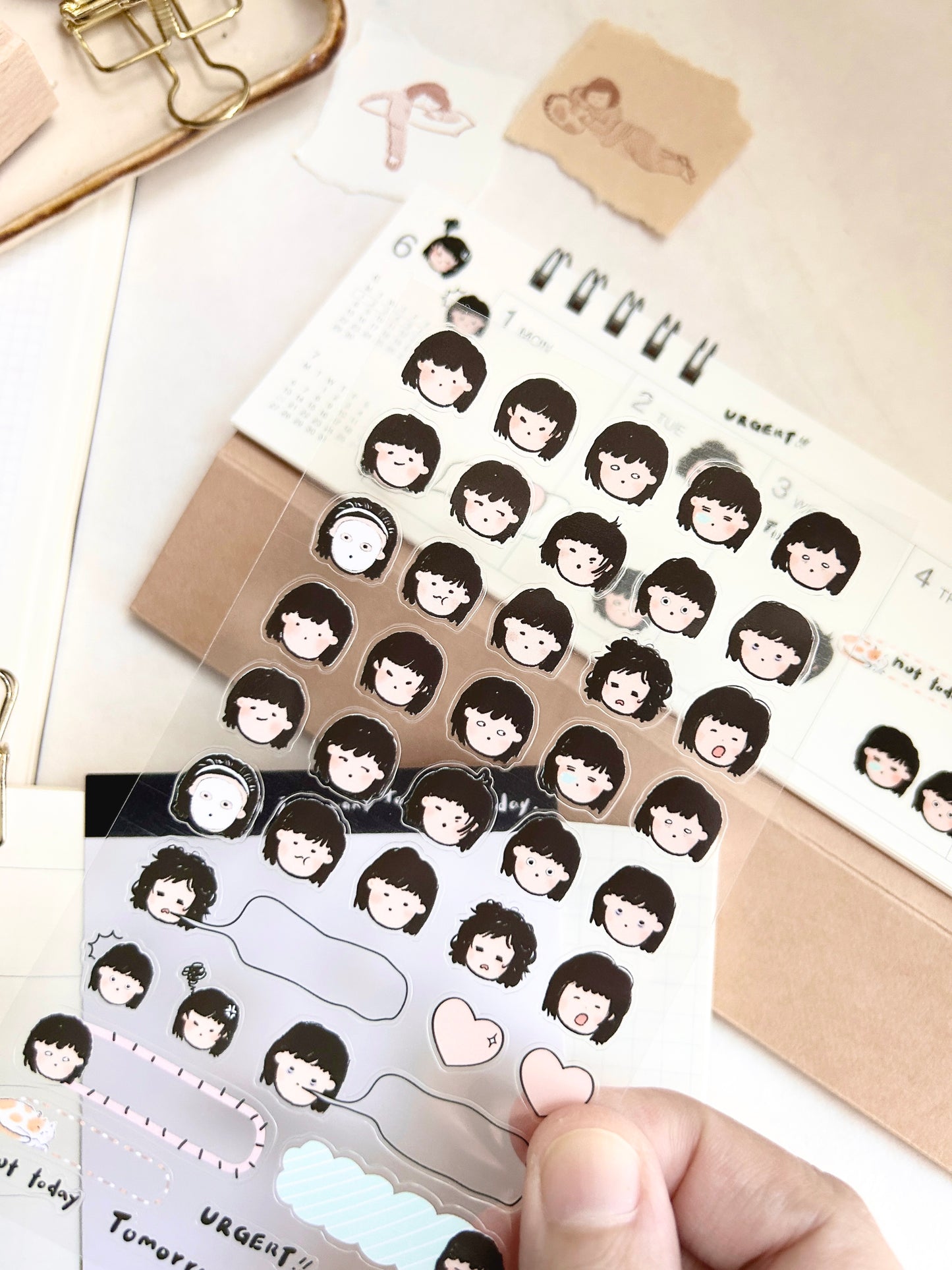 吳郁小姐 Vol.6 日常表情 頭像貼紙 | 貼紙 