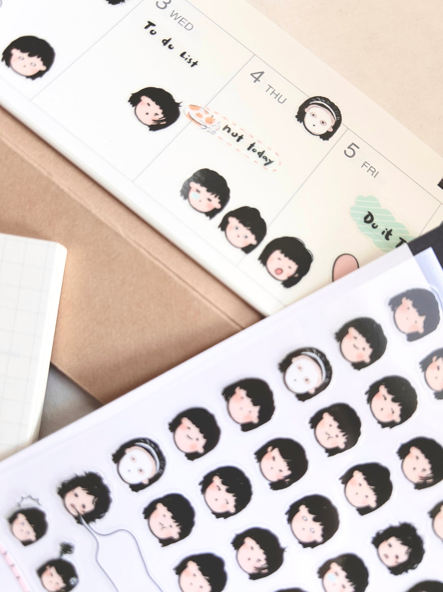 吳郁小姐 Vol.6 日常表情 頭像貼紙 | 貼紙 