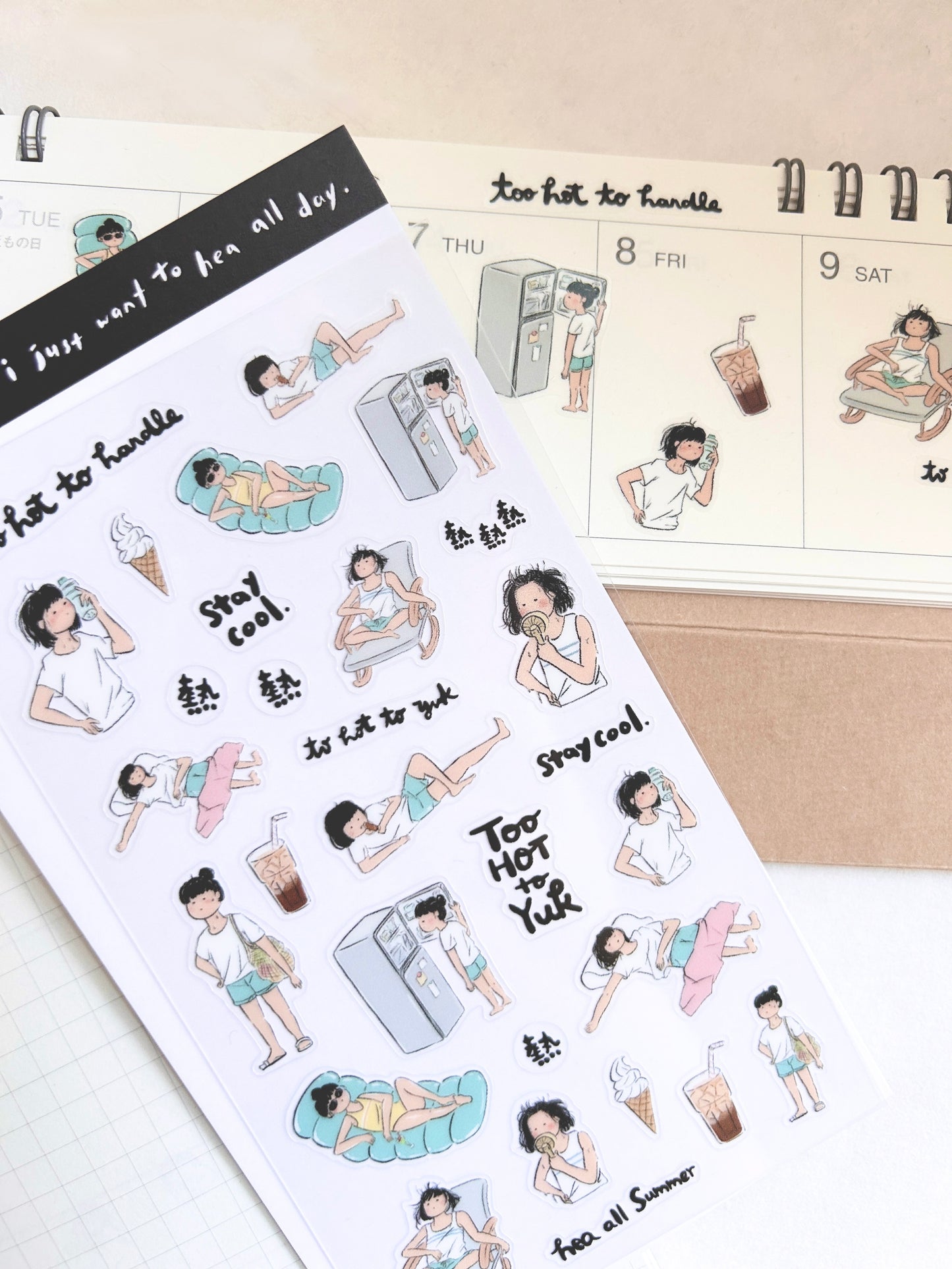 Miss Ng Yuk Sticker Sheet Vol.5 Too Hot to Handle