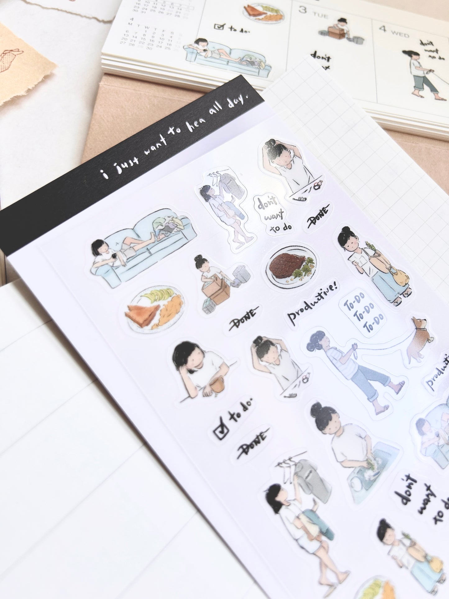 Miss Ng Yuk Sticker Sheet Vol.3 Productive Day