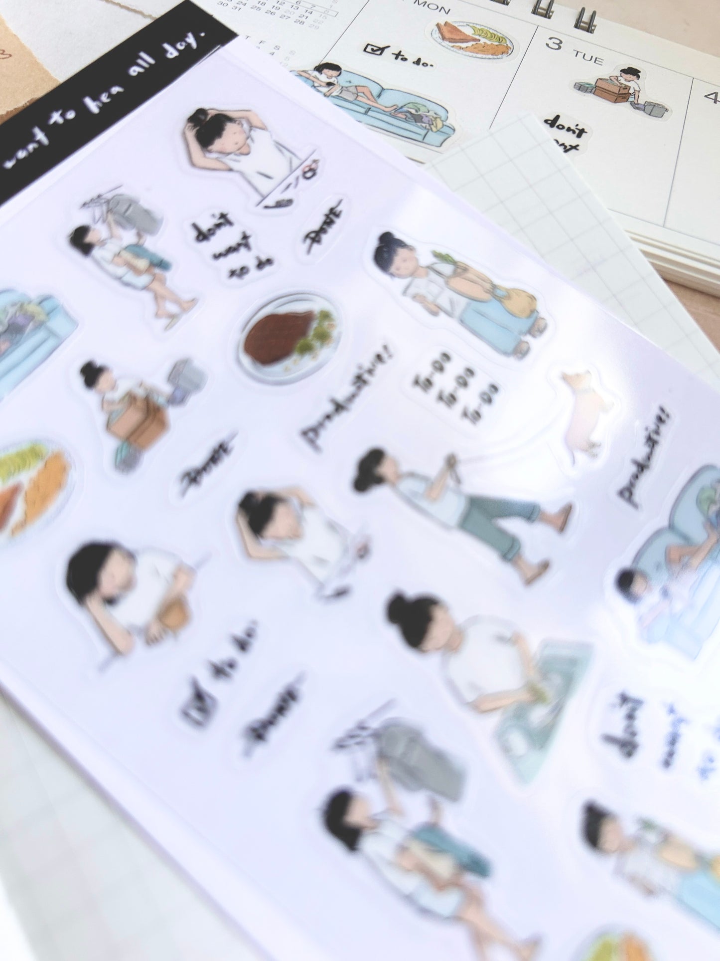 Miss Ng Yuk Sticker Sheet Vol.3 Productive Day
