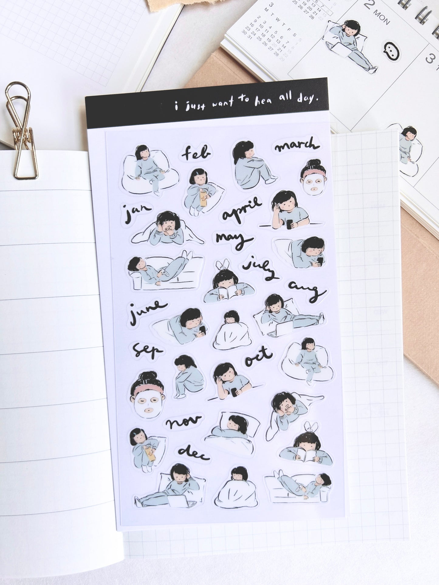 Miss Ng Yuk Sticker Sheet Vol.2 Yearly Plan