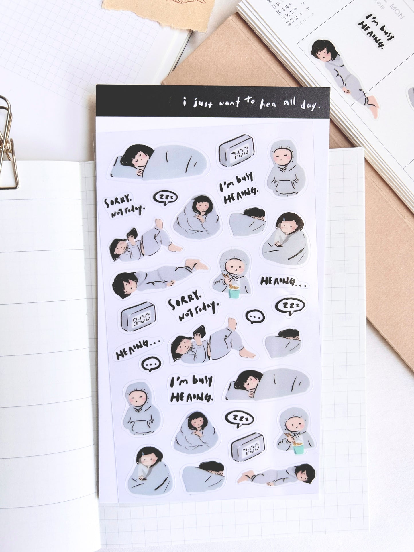 Miss Ng Yuk Sticker Sheet Vol.1 Daily life