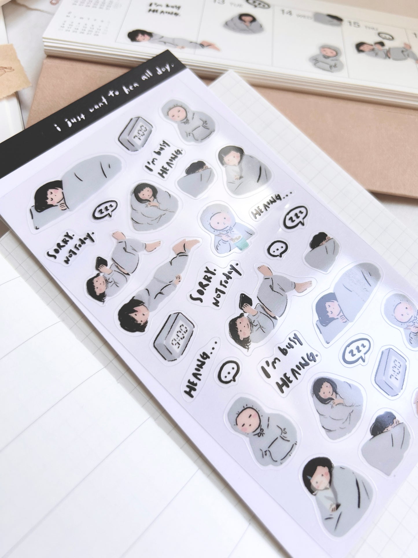 Miss Ng Yuk Sticker Sheet Vol.1 Daily life