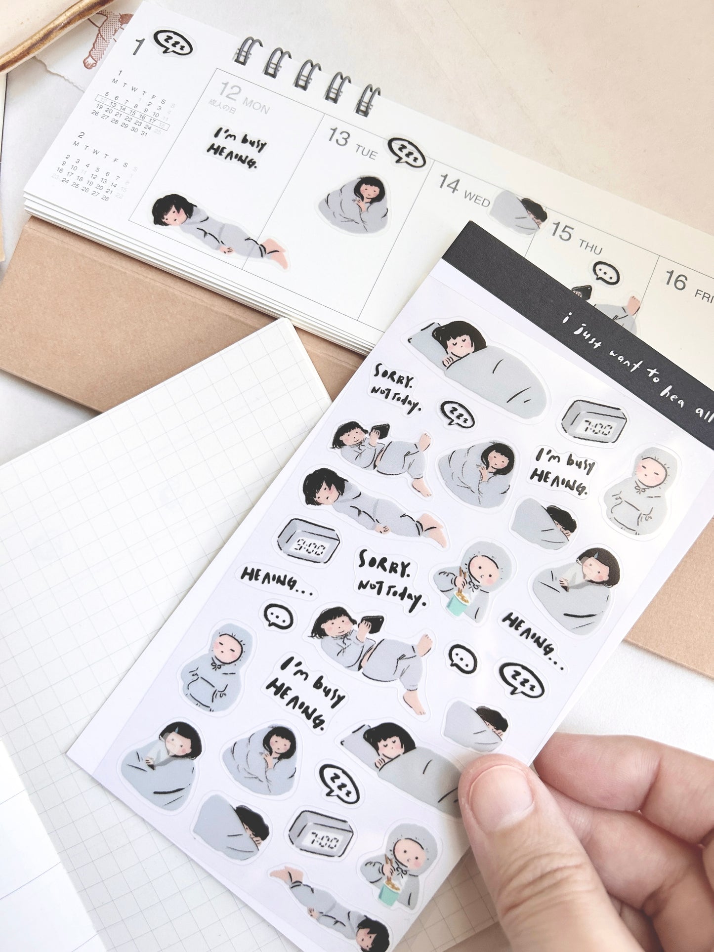 Miss Ng Yuk Sticker Sheet Vol.1 Daily life