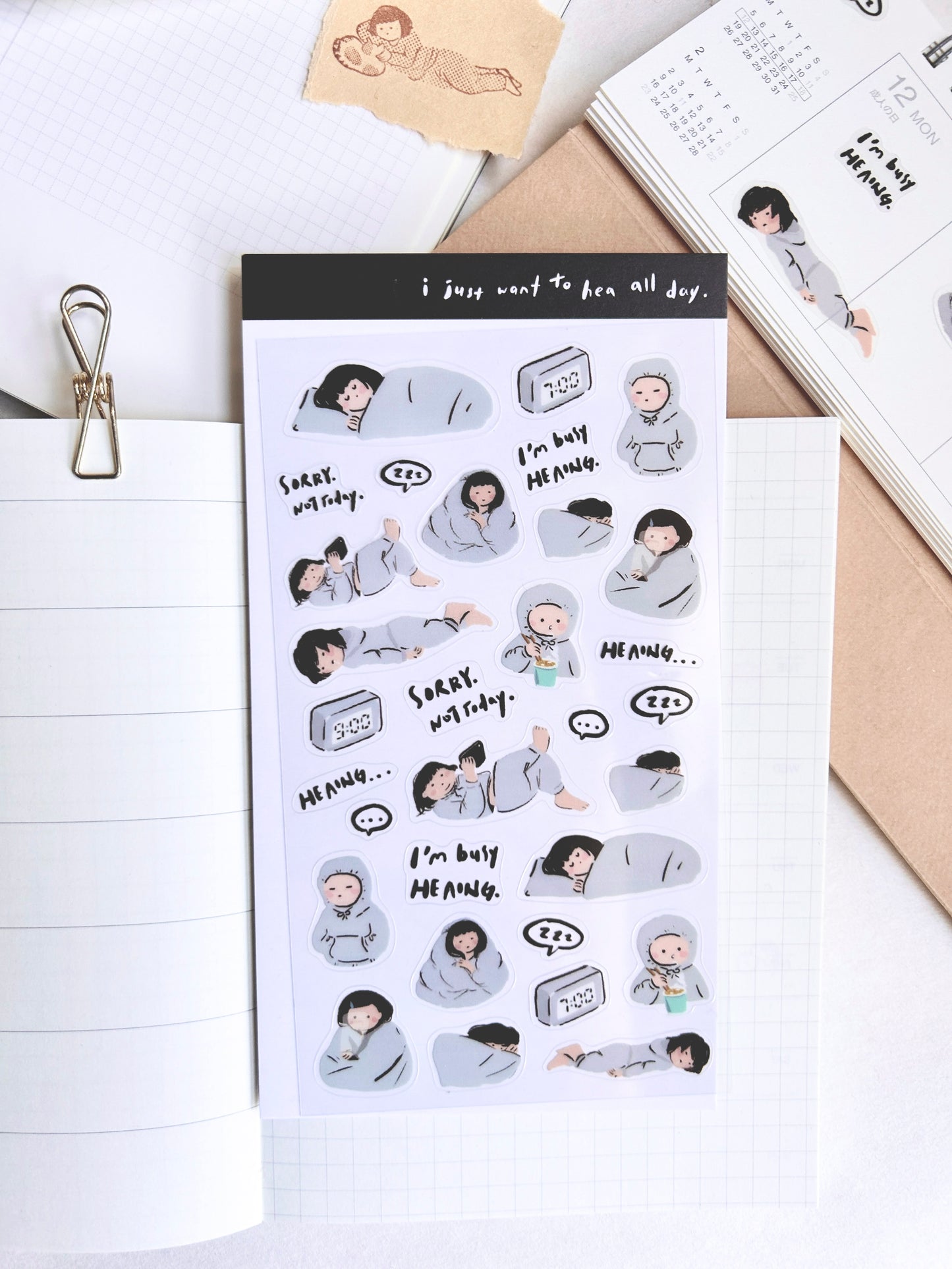Miss Ng Yuk Sticker Sheet Vol.1 Daily life