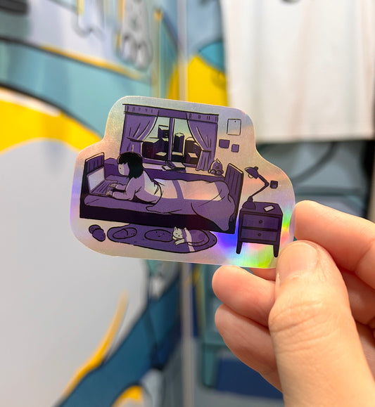 Rot in Peace with my Computer Holographic Sticker