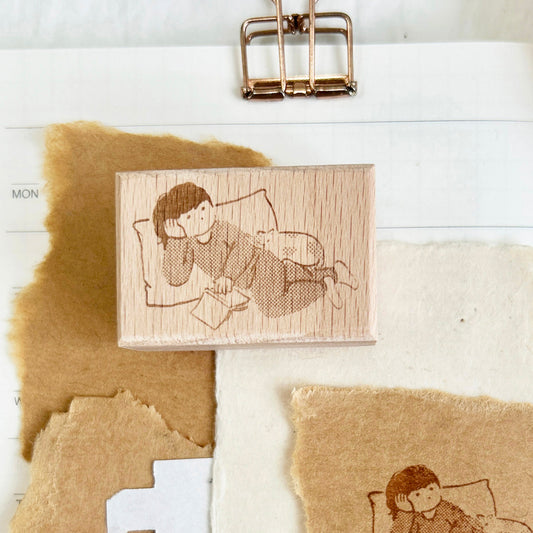 Miss Ng Yuk Nap with Cat Stamp