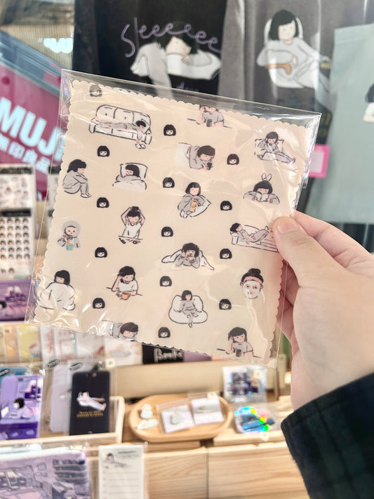 Miss Ng Yuk Glass Cleaning Cloth ❘ Lazy Day Pattern