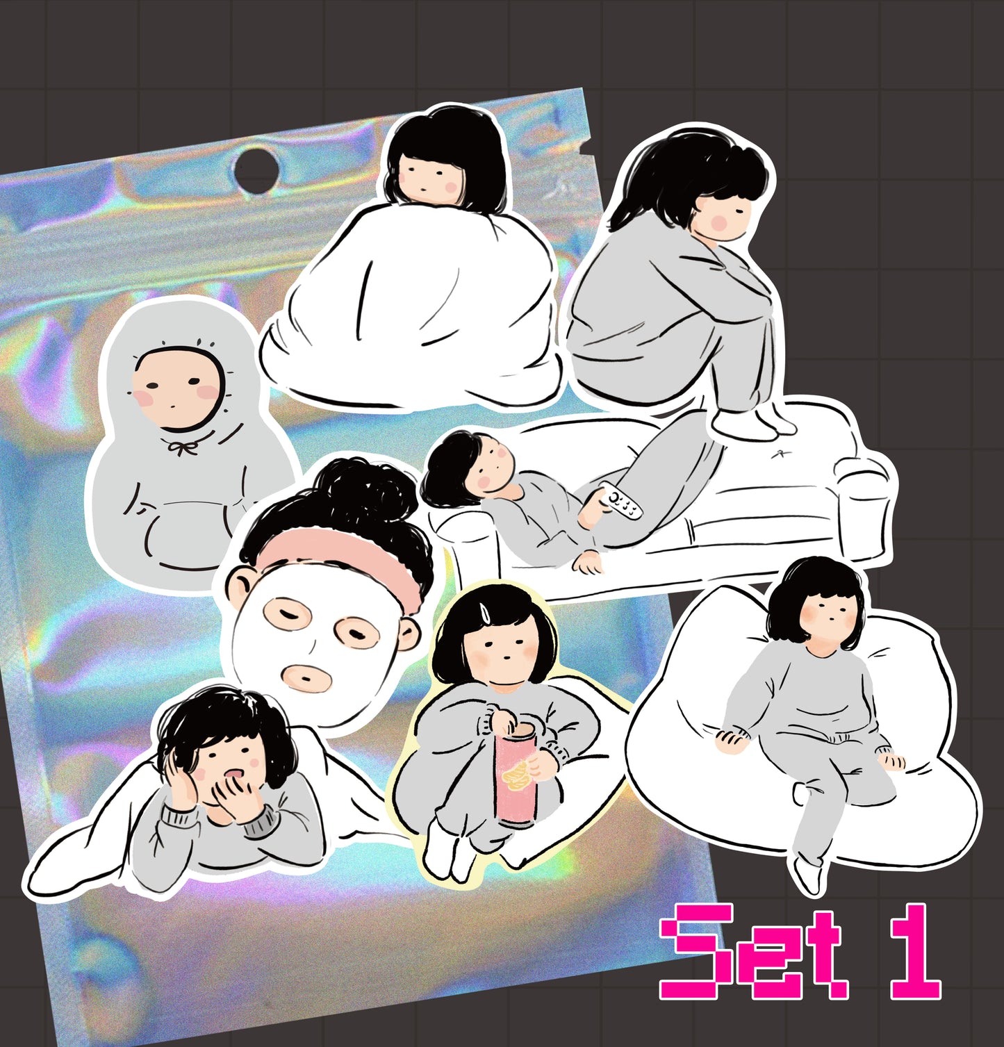 Miss Ng Yuk Removable Sticker Set 1