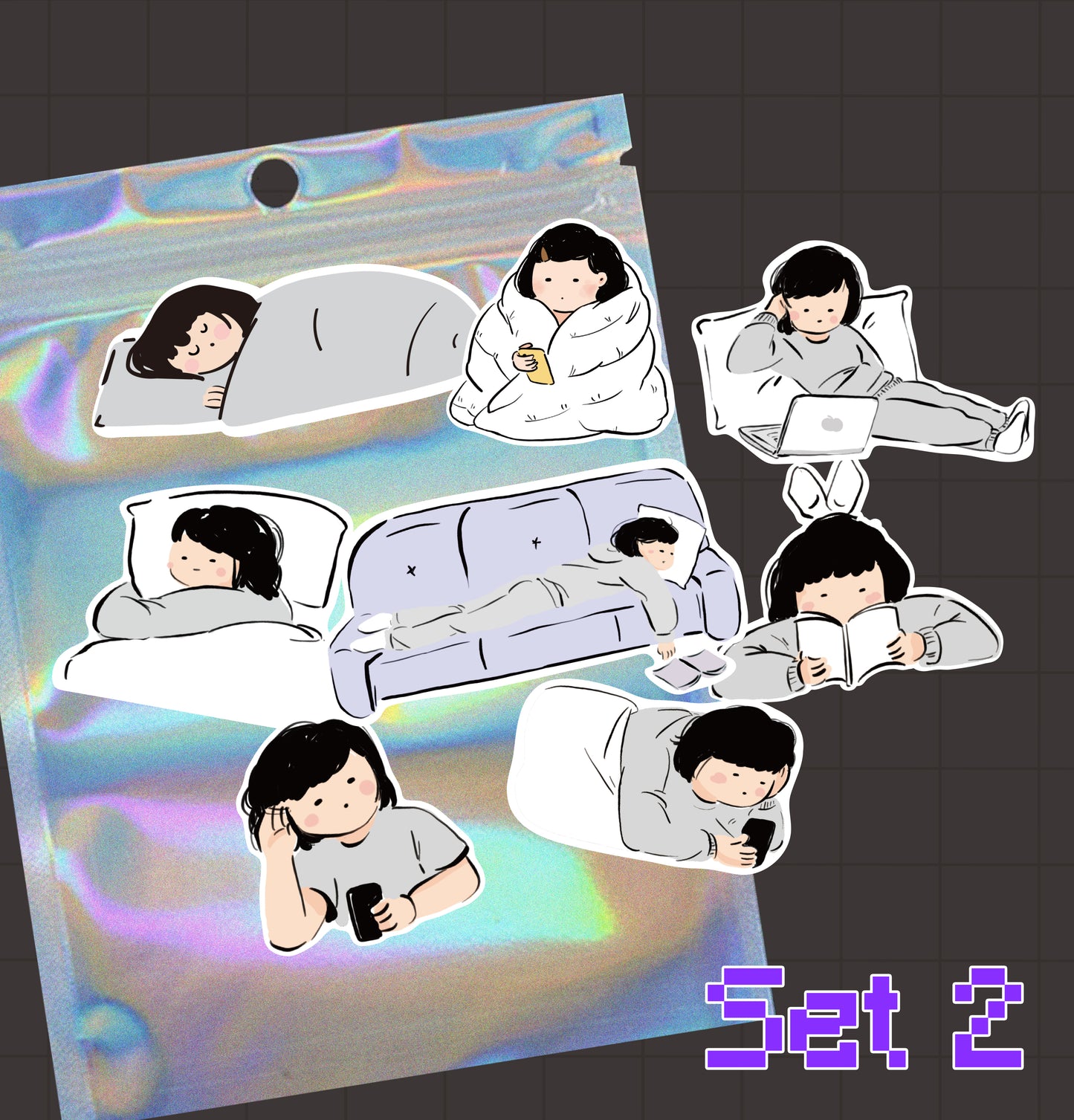 Miss Ng Yuk Removable Sticker Set 2