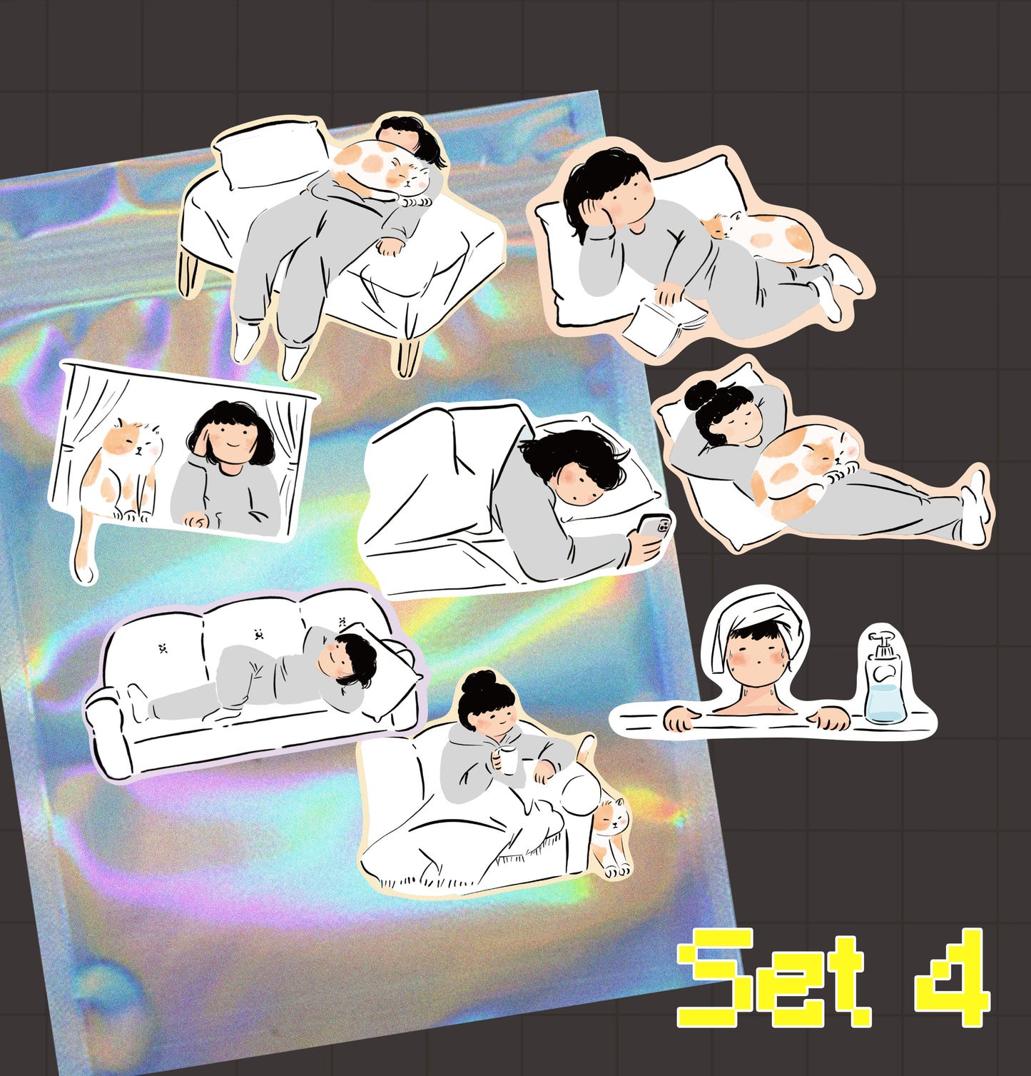 Miss Ng Yuk Removable Sticker Set 4