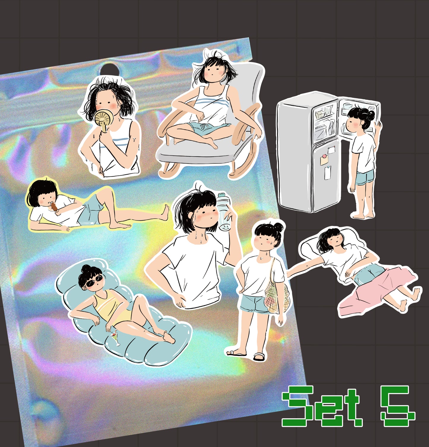 Miss Ng Yuk Removable Sticker Set 5