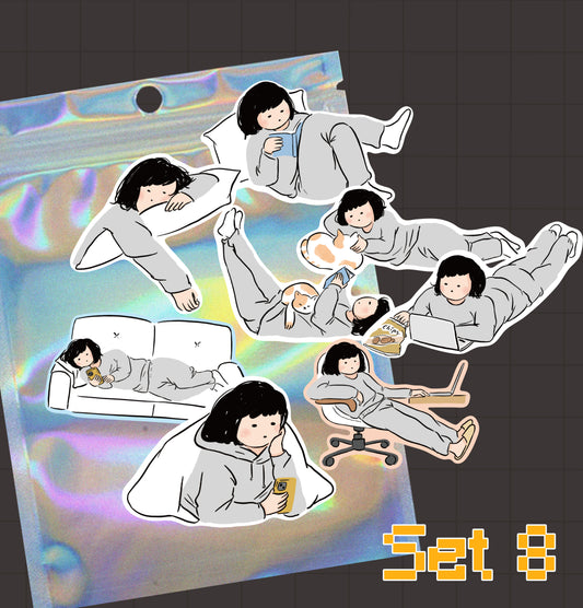 Miss Ng Yuk Removable Sticker Set 8