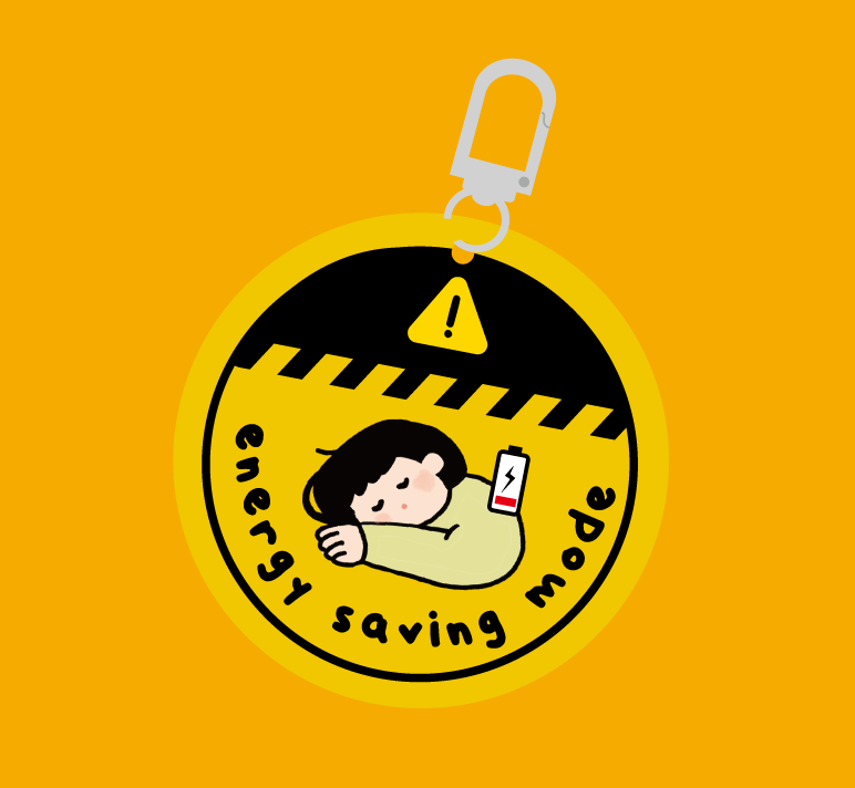 Warning Series Keychain #1 Energy Saving Mode