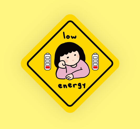 Warning Series Removable Sticker #1 Low Energy