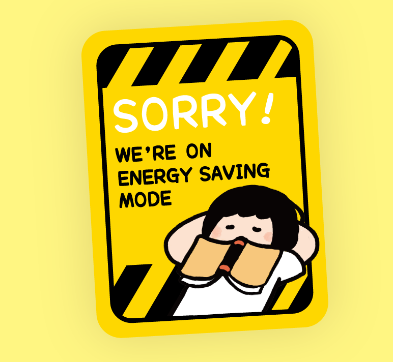 Warning Series Removable Sticker #3 Sorry