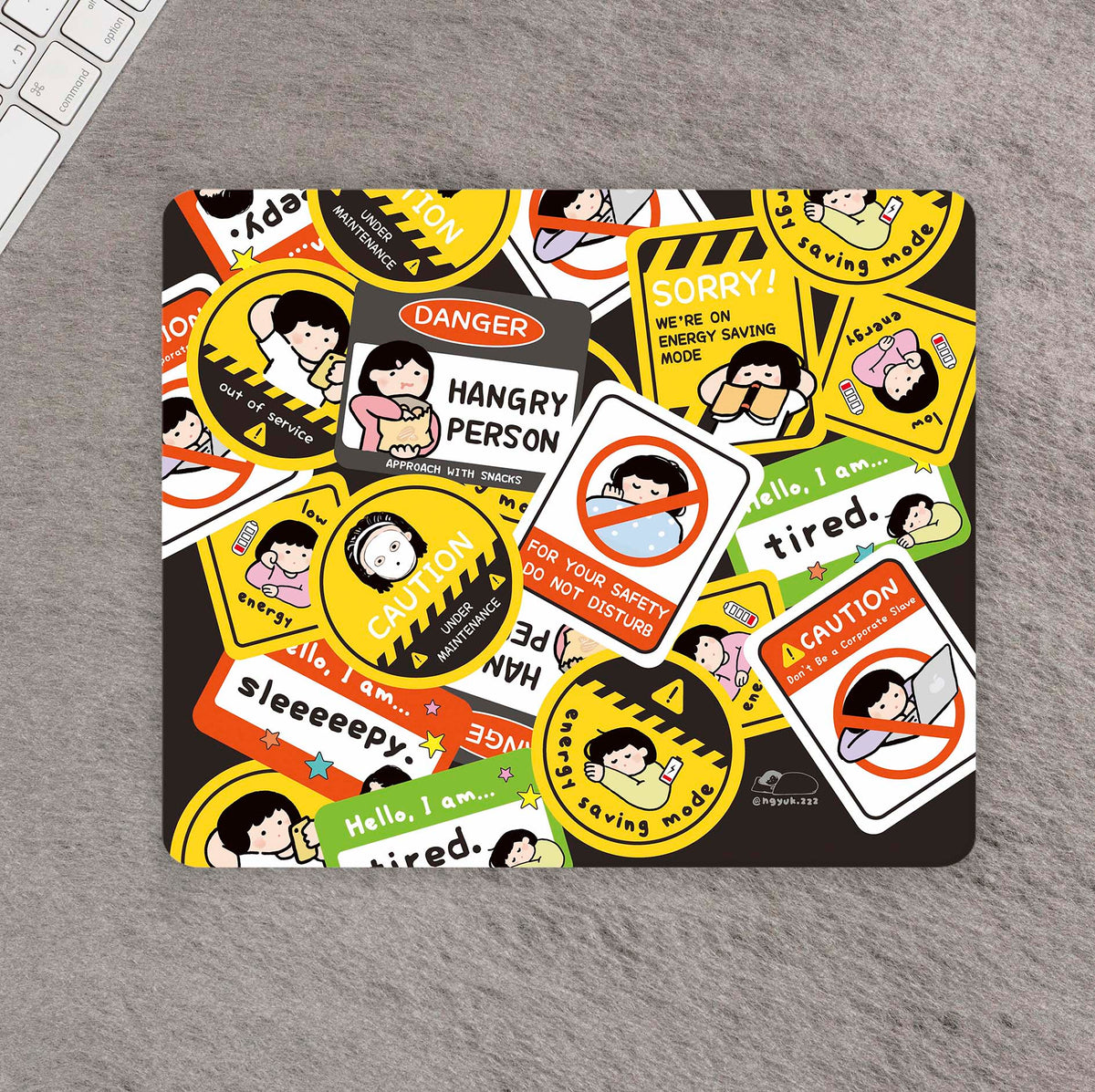 Warning Signs Mouse Pad