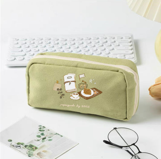 Journaling at a Café Pencil Case