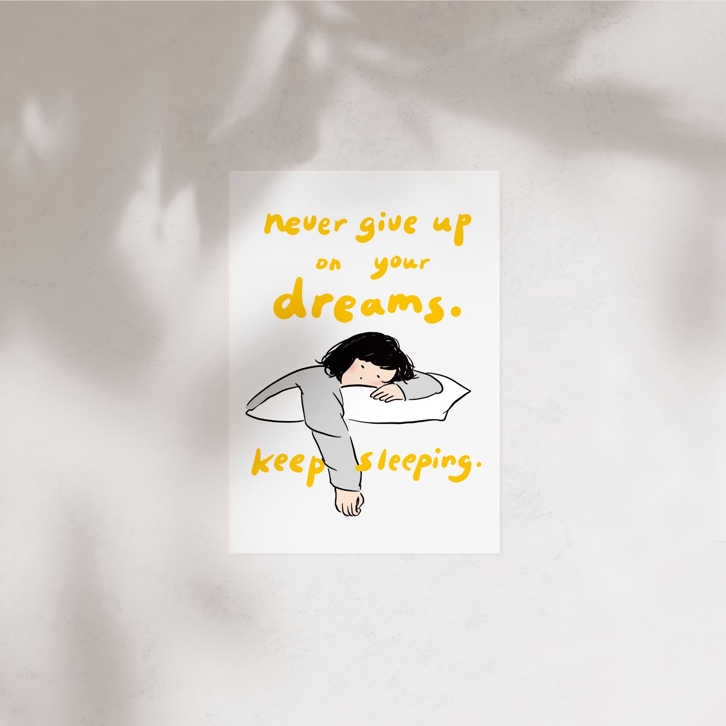 Miss Ng Yuk Never Give Up On Your Dreams 2.0 Postcard
