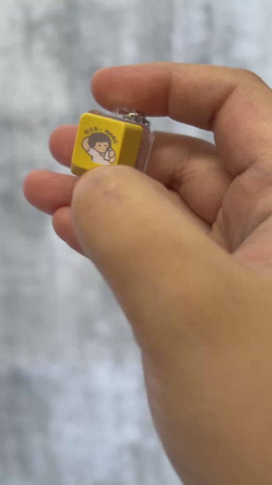 Miss Ng Yuk Keycap Clicker Glowing Keychain | Hea Mode